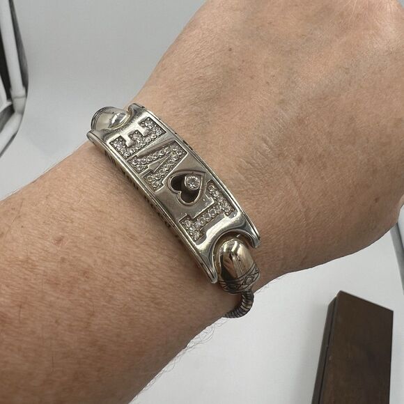 BRIGHTON All You Need is LOVE Charm Bracelet, With Charms And Extender 7-8 Inch - Picture 7 of 14